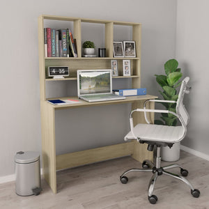 Schreibtisch Sonoma Eiche mit Regalen 110 cm