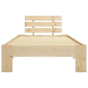 vidaXL Lit en bois massif pin 100x200 cm