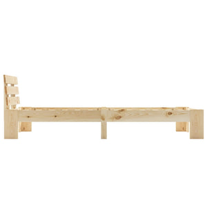 vidaXL Lit en bois massif pin 100x200 cm