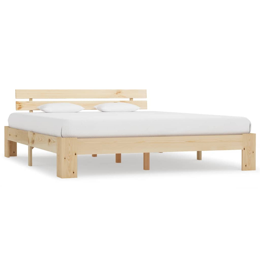 vidaXL Solid Pine Bed 160x200 cm