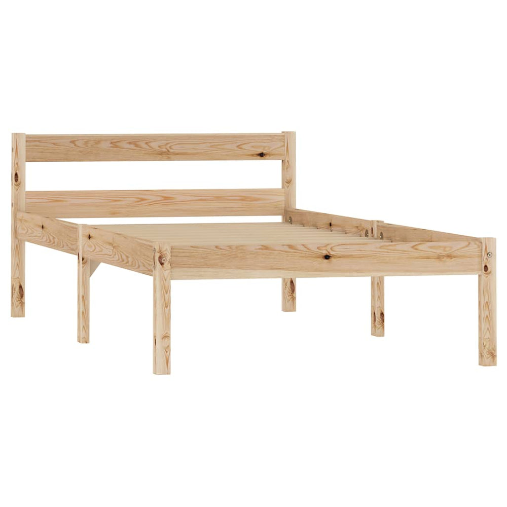 vidaXL Solid Pine Bed 100x200 cm