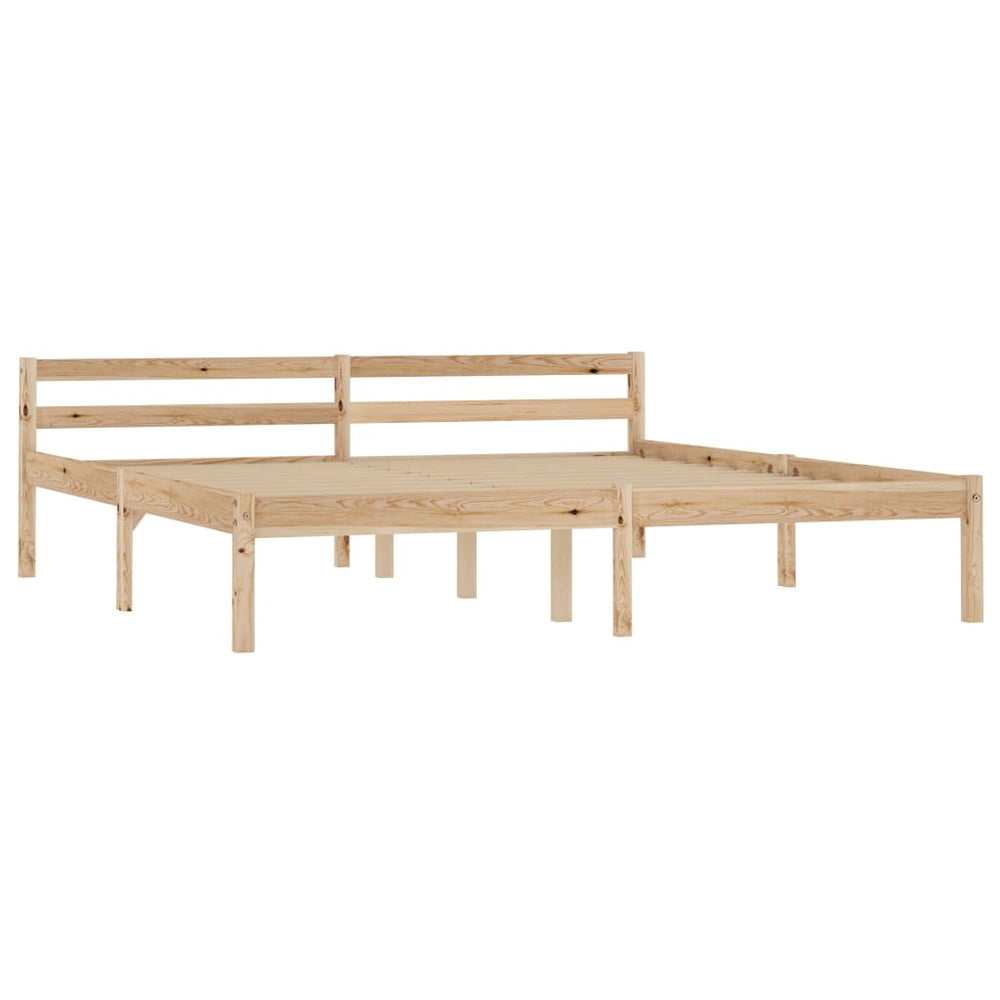 vidaXL Lit en bois massif pin 160x200 cm