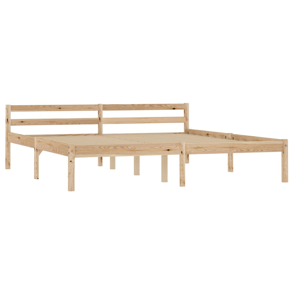 vidaXL Lit en bois massif pin 180x200 cm