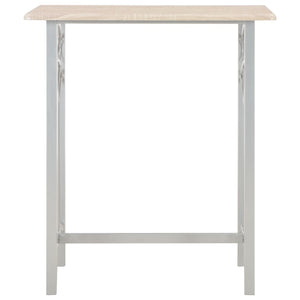 3-tlg. Bar-Set Holz und Stahl