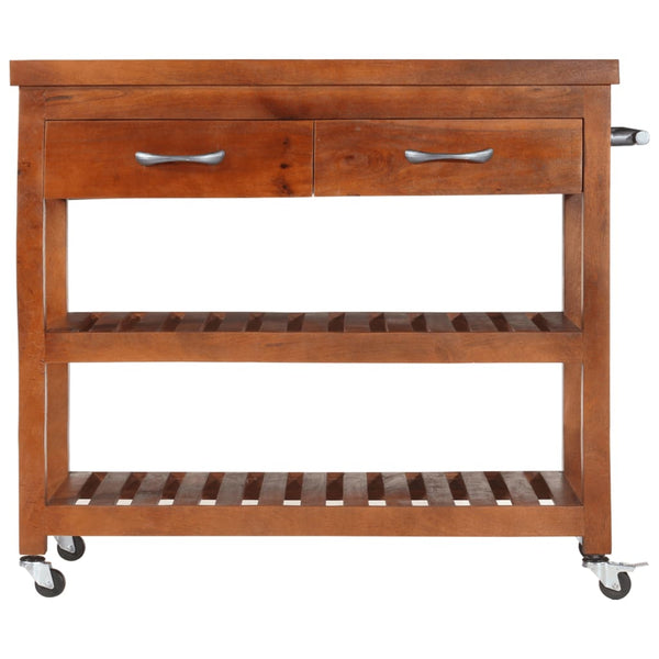 Servierwagen 100x48x89 cm Massivholz Akazie