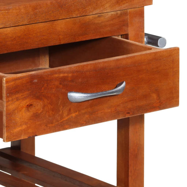 Servierwagen 100x48x89 cm Massivholz Akazie