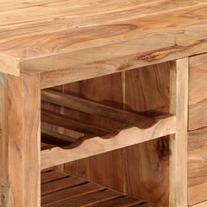 Servierwagen 80x45x91 cm Massivholz Akazie