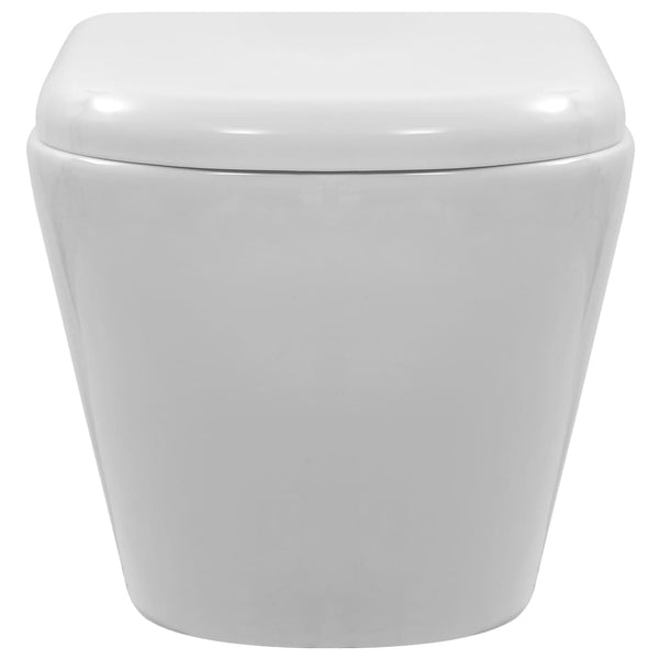 Wand-WC ohne Spülrand Keramik Weiß