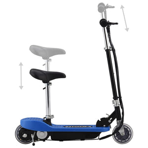 E-Scooter mit Sitz - 120W Blau