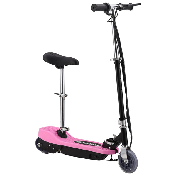Rosa Elektroroller mit Sitz 120W