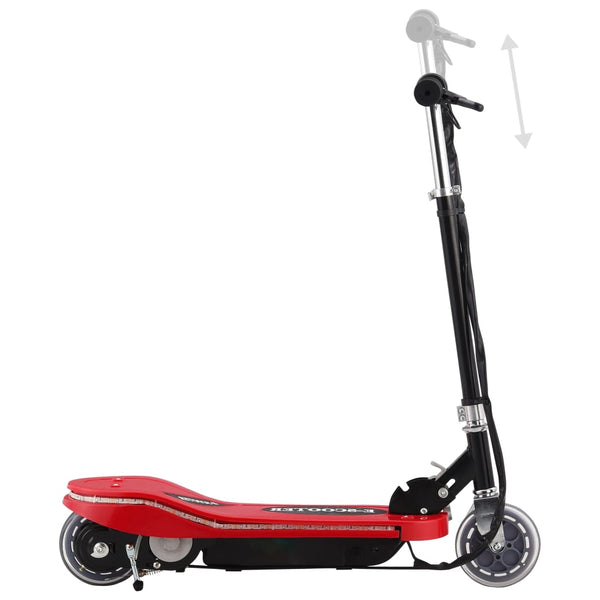 Roter E-Scooter mit LED 120W für Kinder