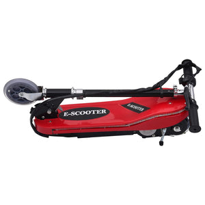 Roter E-Scooter mit LED 120W für Kinder