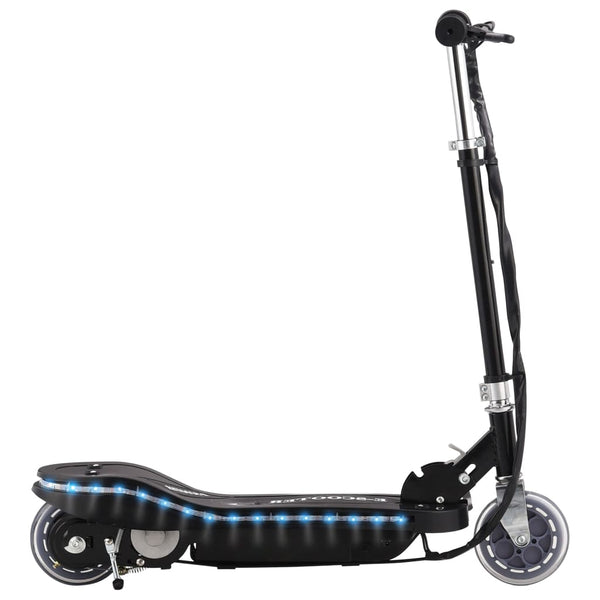 Kinder E-Scooter 120W mit LED - Schwarz
