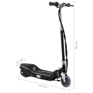 Kinder E-Scooter 120W mit LED - Schwarz