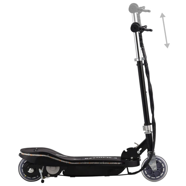 Kinder E-Scooter 120W mit LED - Schwarz