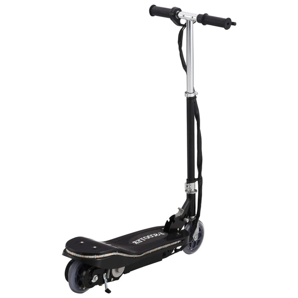 Kinder E-Scooter 120W mit LED - Schwarz