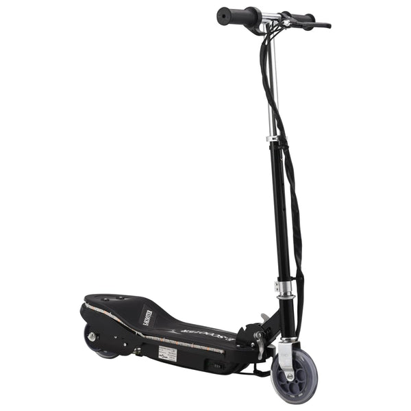 Kinder E-Scooter 120W mit LED - Schwarz
