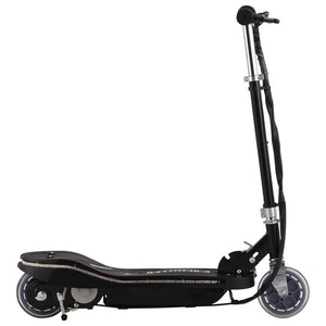 Kinder E-Scooter 120W mit LED - Schwarz
