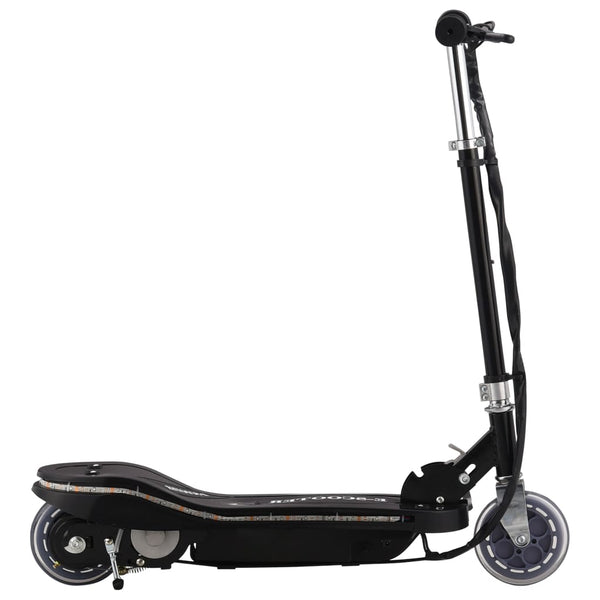 Kinder E-Scooter 120W mit LED - Schwarz