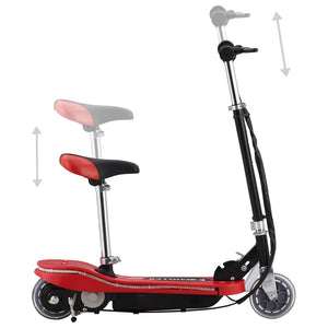 Kinder E-Scooter mit Sitz & LED - Rot