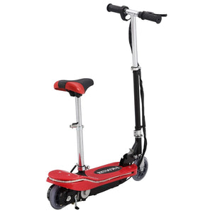 Kinder E-Scooter mit Sitz & LED - Rot