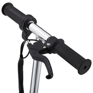 Kinder E-Scooter mit Sitz und LED - Schwarz