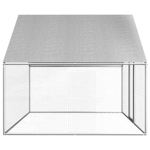 Outdoor-Hühnerkäfig 2,75x2x1,92 m Verzinkter Stahl