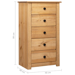 vidaXL Commode 46x40x89 cm Bois de pin Panama