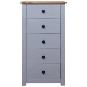 Sideboard Grau 46x40x89 cm Kiefernholz Panama