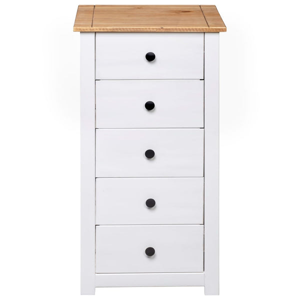 Sideboard Weiß 46x40x89 cm Kiefernholz Panama