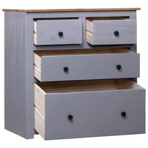 vidaXL Buffet gris 80x40x83 cm Bois de pin Panama