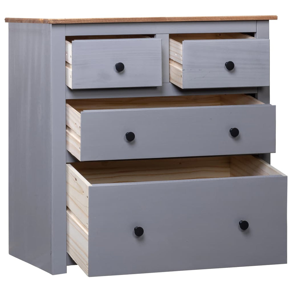 vidaXL Sideboard Grey 80x40x83 cm Pinewood Panama