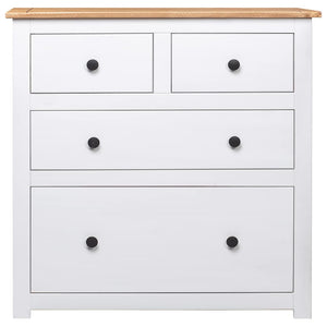 Sideboard Weiß 80x40x83 cm Kiefernholz Panama