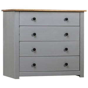 Sideboard Grau 80x40x73 cm Kiefernholz Panama