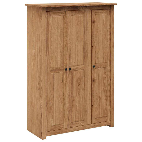 Kleiderschrank 3-Türig 118×50×171,5 cm Kiefer Panama Serie