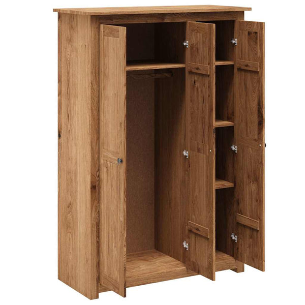 vidaXL Armoire à 3 portes 118 × 50 × 171,5 cm Pin Série Panama