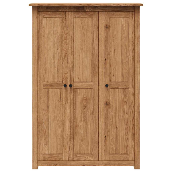 Kleiderschrank 3-Türig 118×50×171,5 cm Kiefer Panama Serie