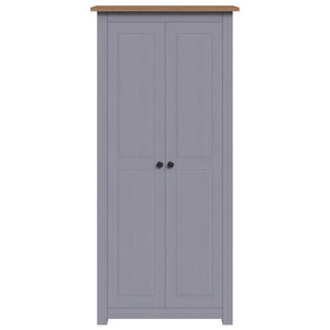 Kleiderschrank Grau 80x50x171,5 cm Kiefernholz Panama