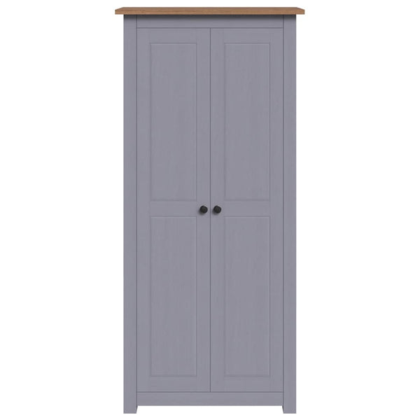 Kleiderschrank Grau 80x50x171,5 cm Kiefernholz Panama