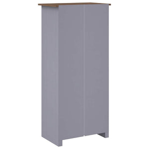 Kleiderschrank Grau 80x50x171,5 cm Kiefernholz Panama