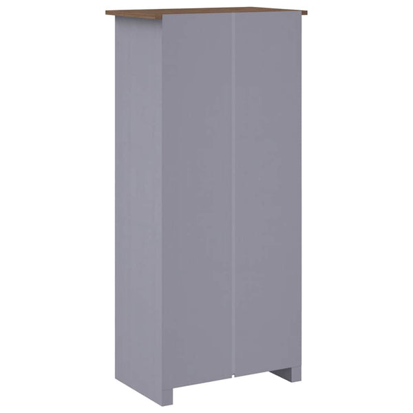 Kleiderschrank Grau 80x50x171,5 cm Kiefernholz Panama