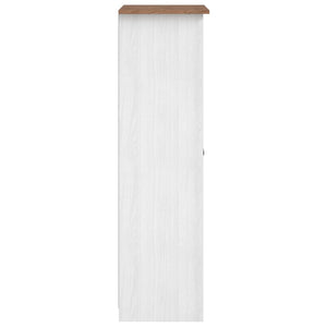 Kleiderschrank Weiß 80×50×171,5 cm Kiefer Massiv Panama Serie