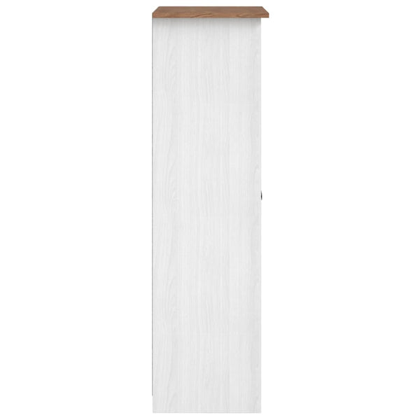 Kleiderschrank Weiß 80×50×171,5 cm Kiefer Massiv Panama Serie