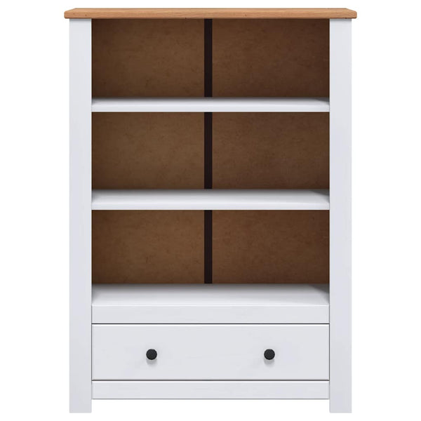 Bücherregal Weiß 80 x 35 x 110 cm Massivholz Panama-Kiefer