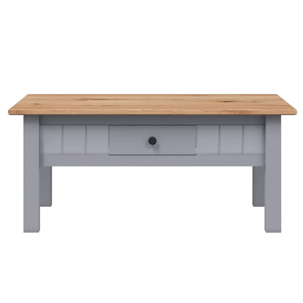 Couchtisch Grau 100x60x43,5 cm Massivholz Panama-Kiefer
