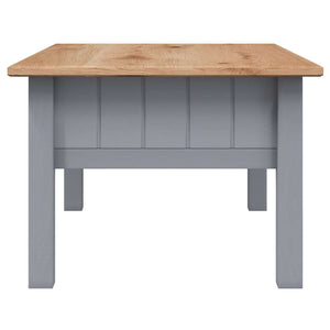 Couchtisch Grau 100x60x43,5 cm Massivholz Panama-Kiefer