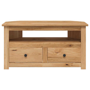 vidaXL Meuble TV d'angle 93 x 49 x 49 cm en pin massif Panama
