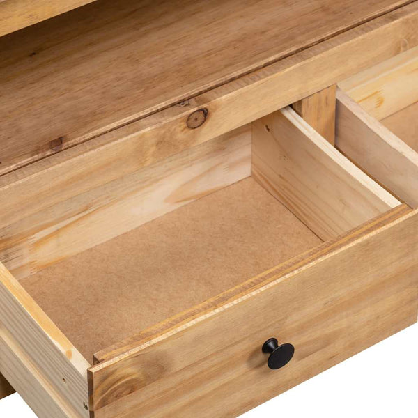 vidaXL Meuble TV d'angle 93 x 49 x 49 cm en pin massif Panama