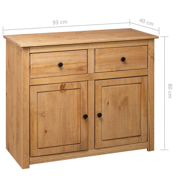 Sideboard 93x40x80 cm Kiefernholz Panama