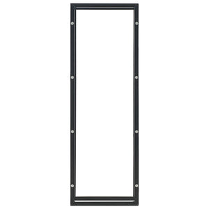 Brennholzregal Schwarz 50 x 20 x 150 cm Stahl